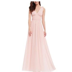 Beautiful long gown, matches the DB color Petal.